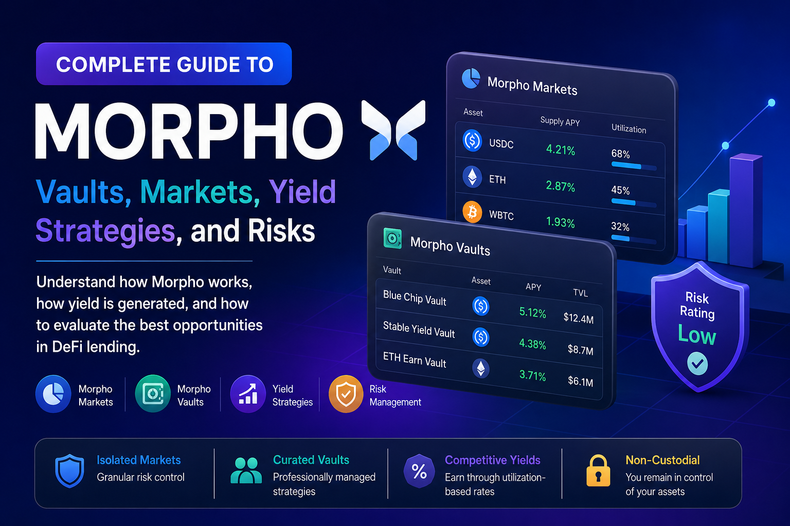 Complete Guide to Morpho: Vaults, Markets, Yield Strategies, and Risks Explained